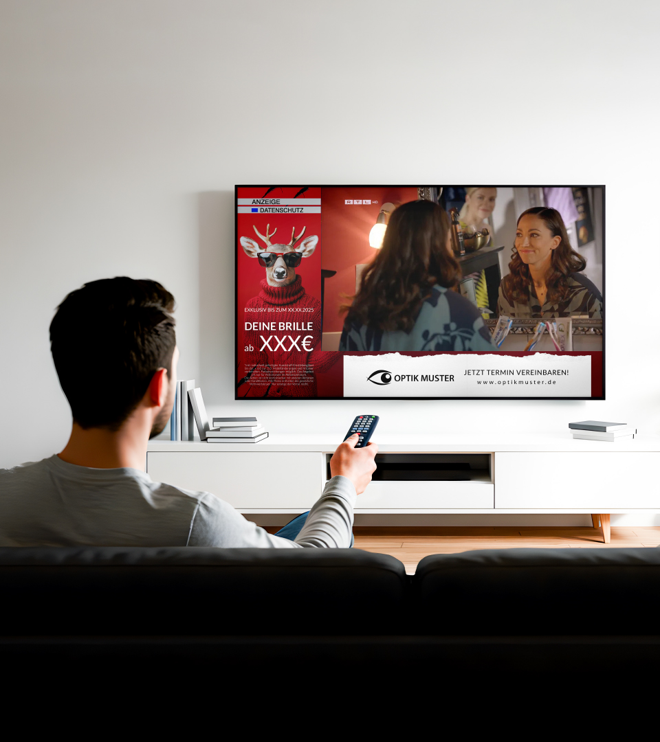 Optiker Marketing für Smart-TV Werbung